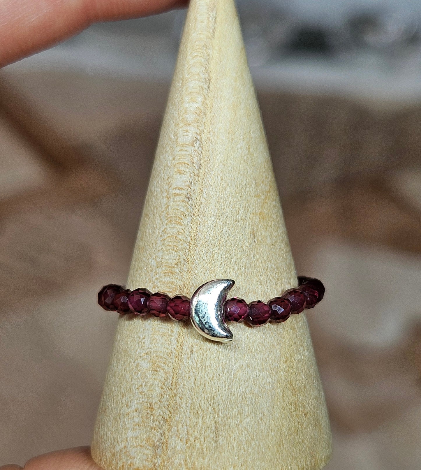 S925 Silver beaded rings