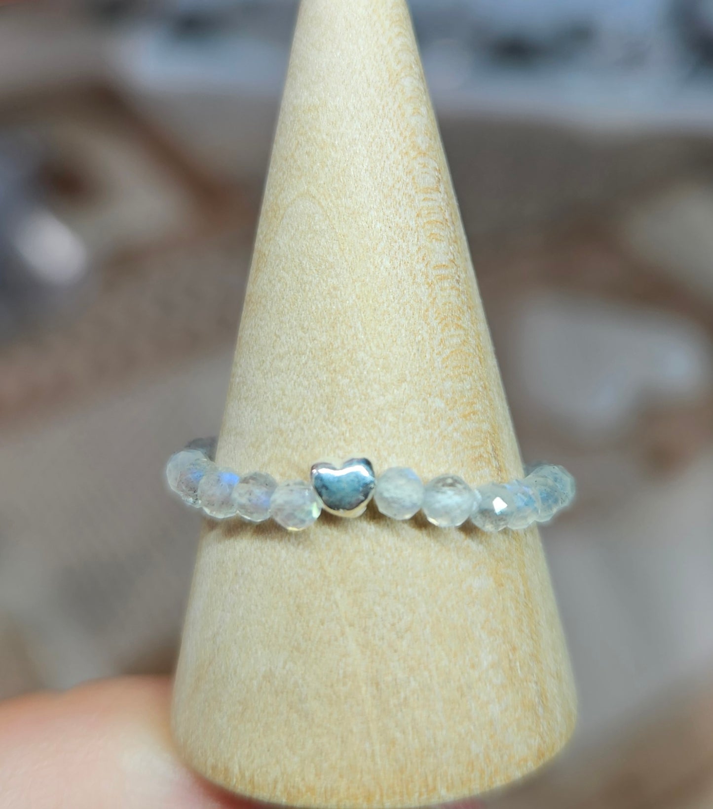 S925 Silver beaded rings