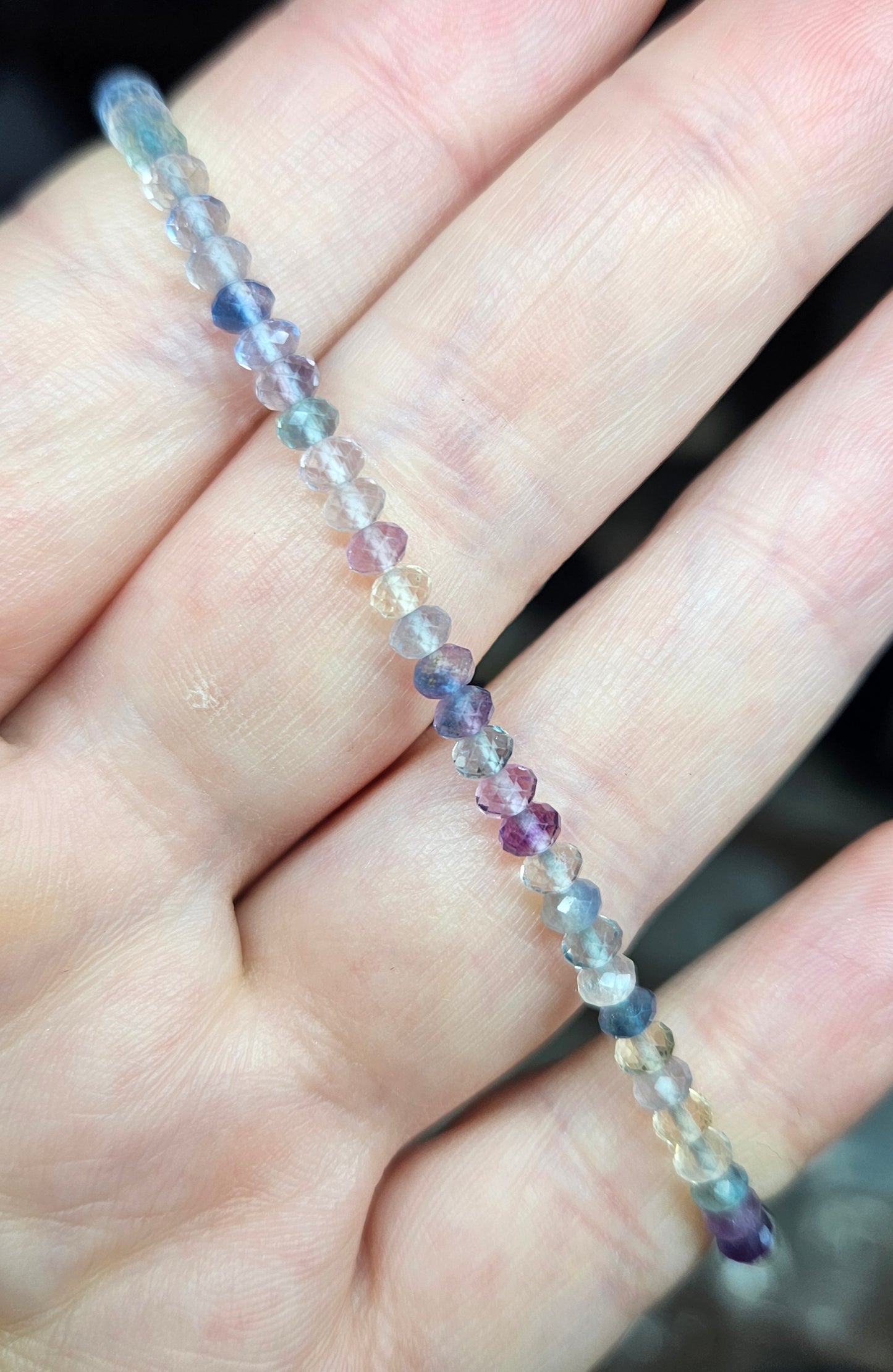 Bracelets - Faceted Crystal Donuts 2-11mm