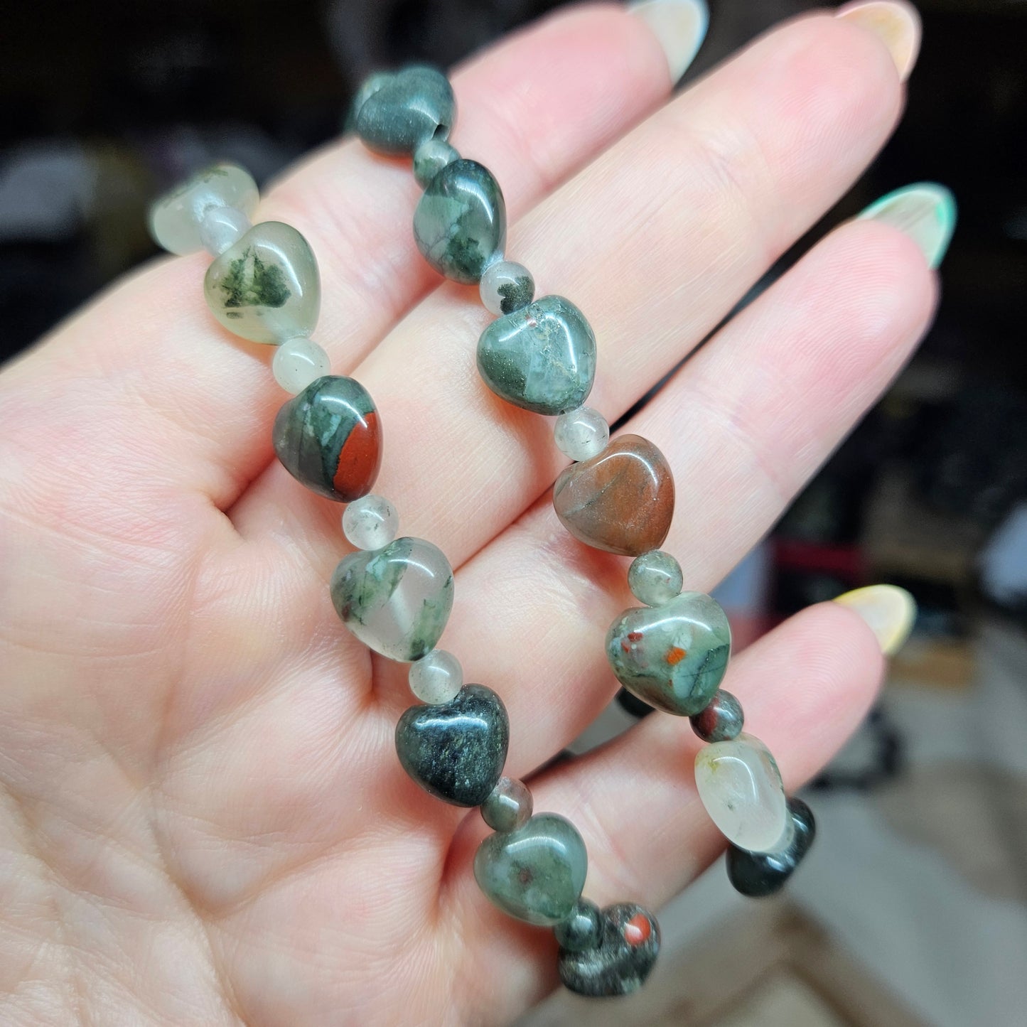 Heart shaped beaded bracelets