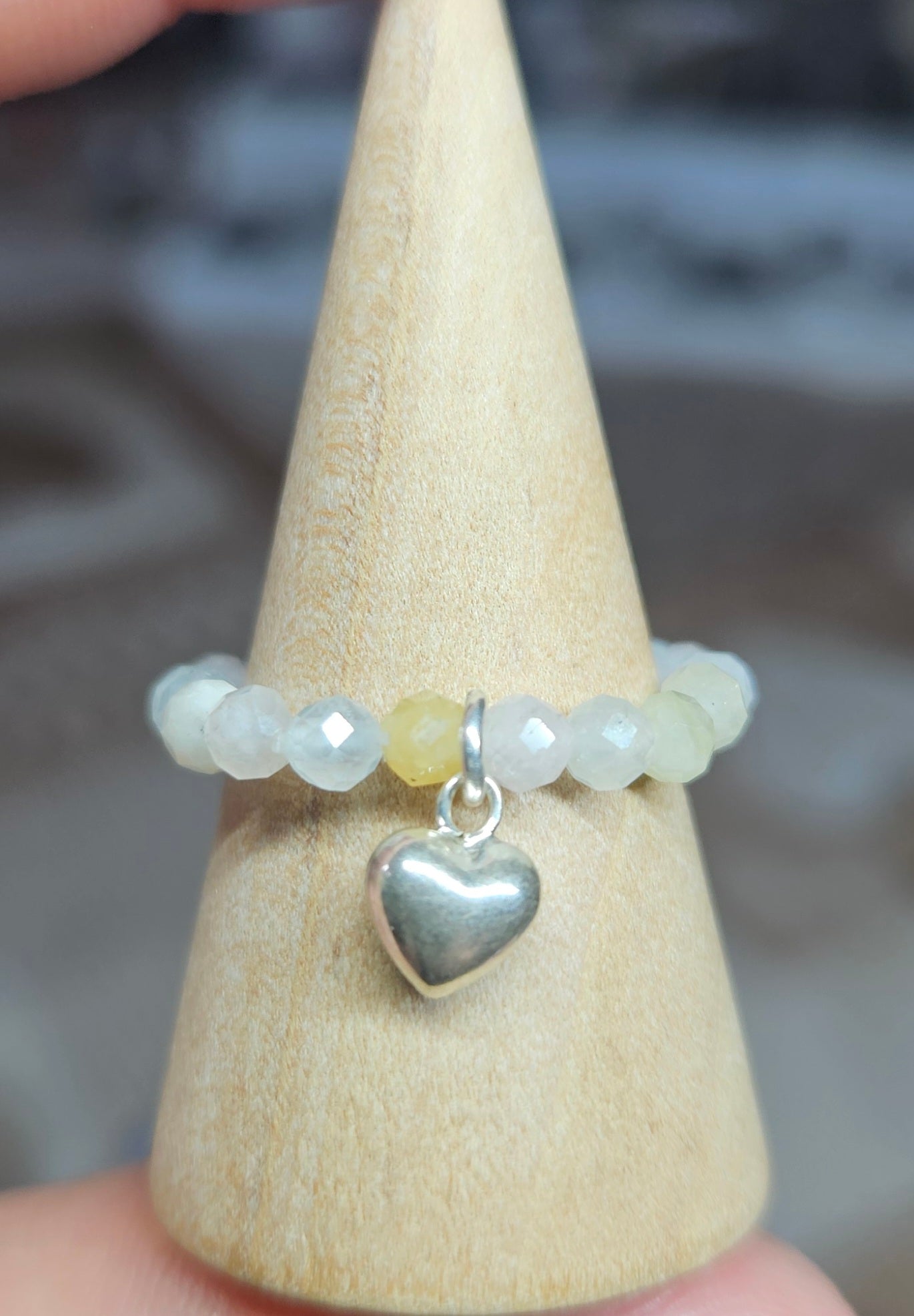 S925 Silver beaded rings