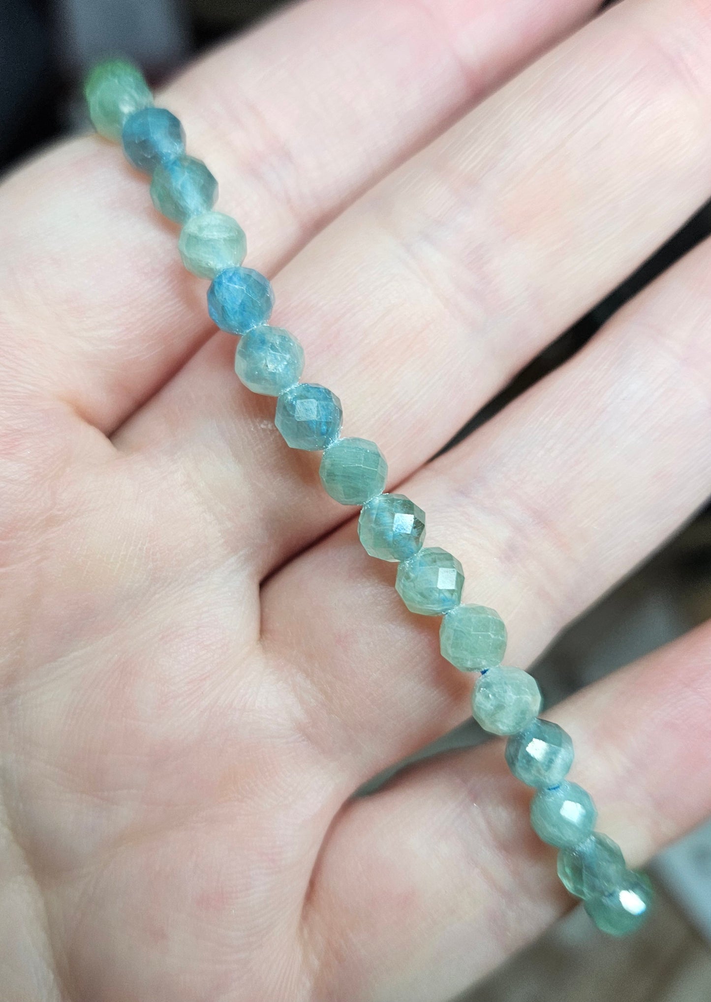Bracelets - Faceted round crystal 4-5mm
