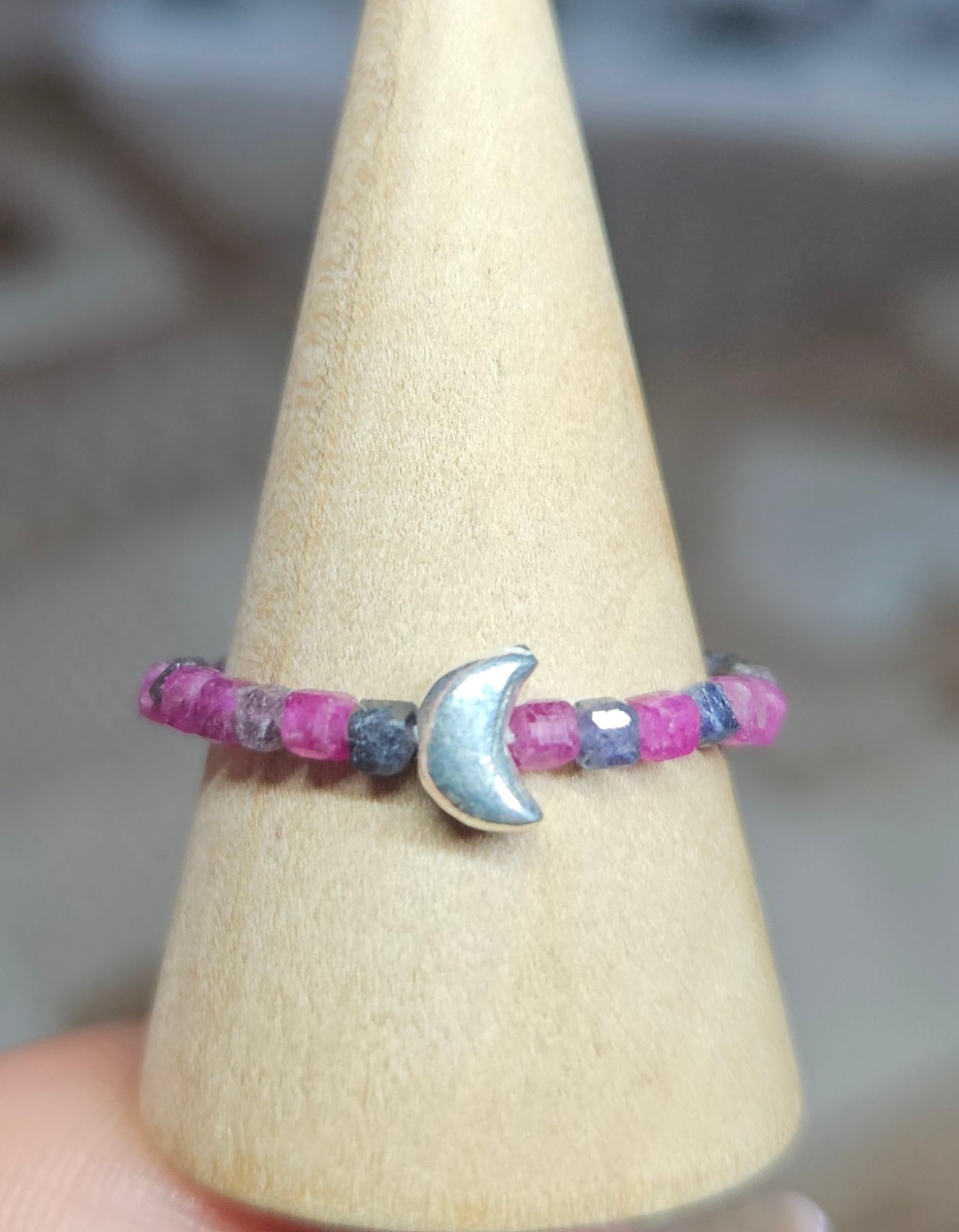 S925 Silver beaded rings