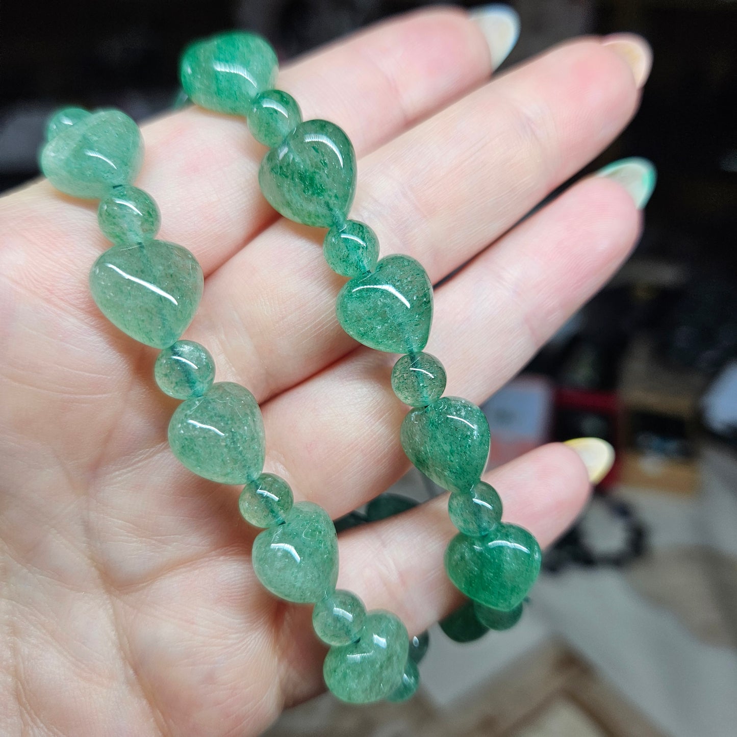 Heart shaped beaded bracelets