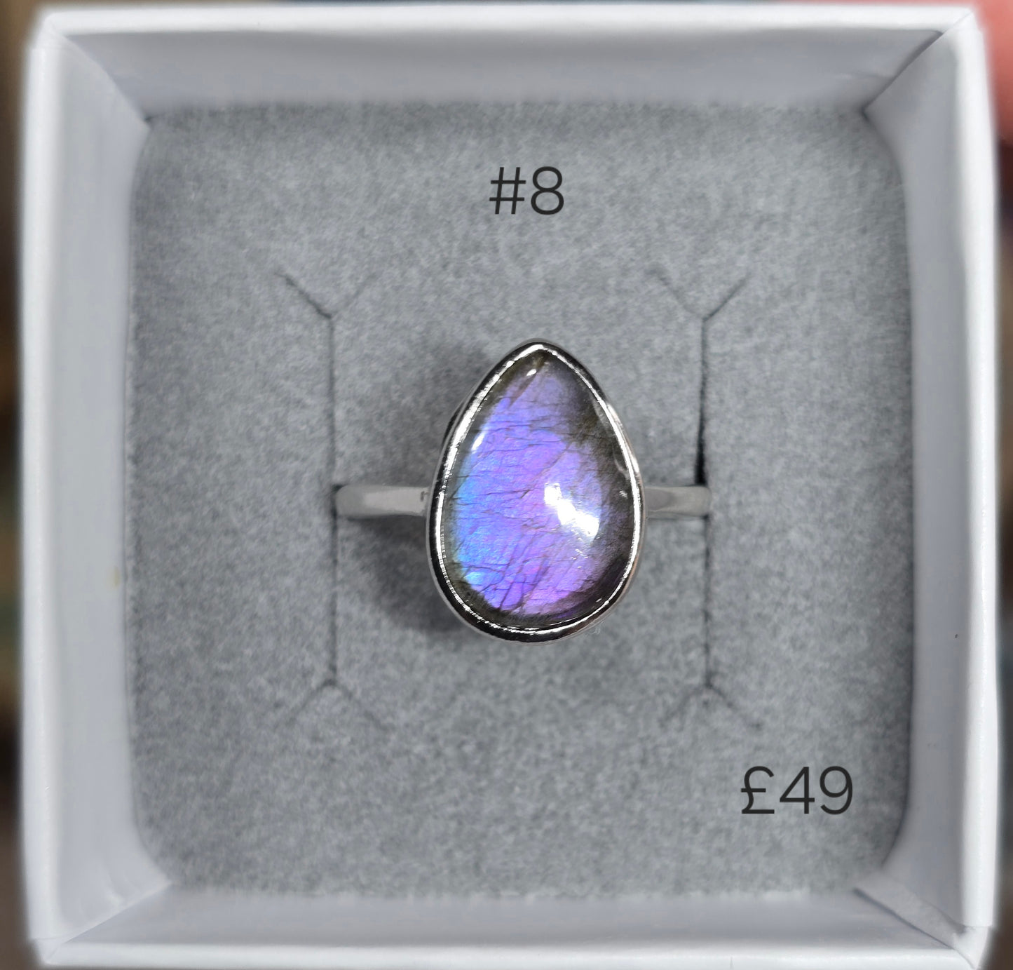 Labradorite adjustable S925 rings  ✨️