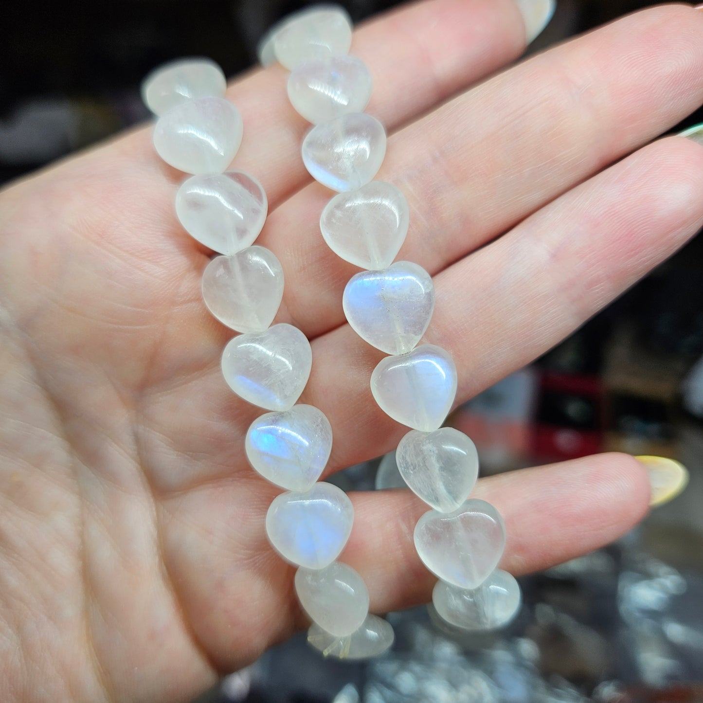 Heart shaped beaded bracelets