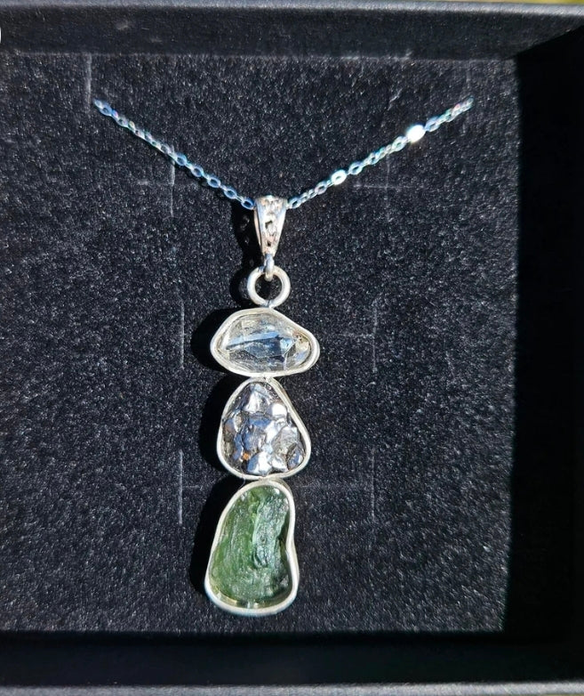 Moldavite Jewelery S925