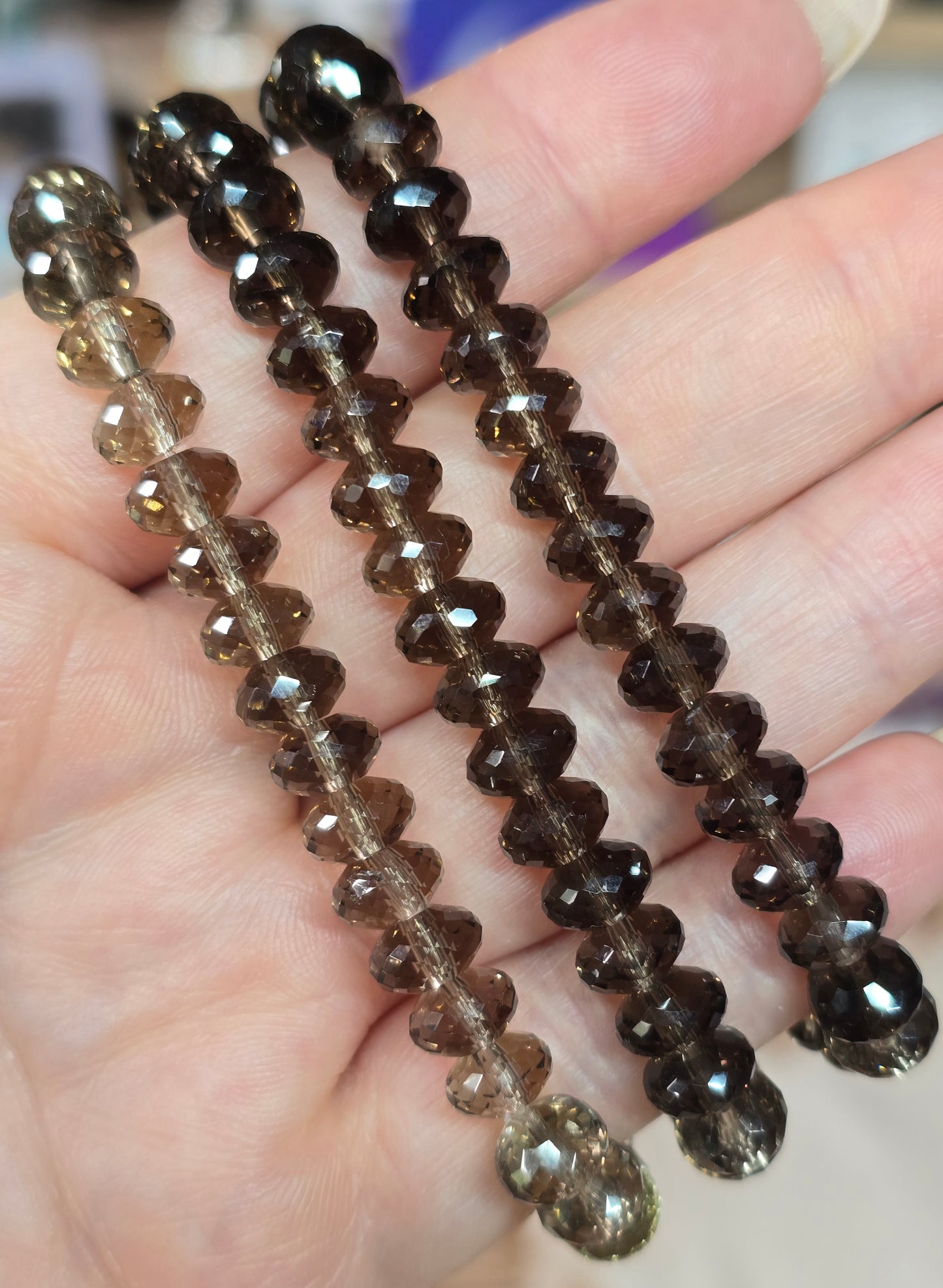 Bracelets - Faceted Crystal Donuts 2-11mm