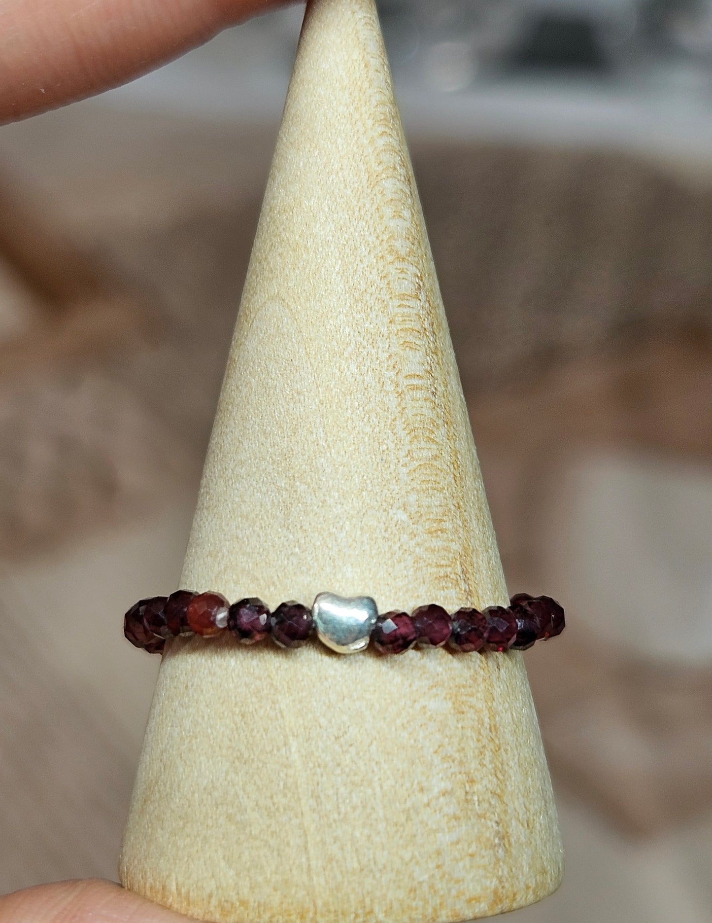 S925 Silver beaded rings