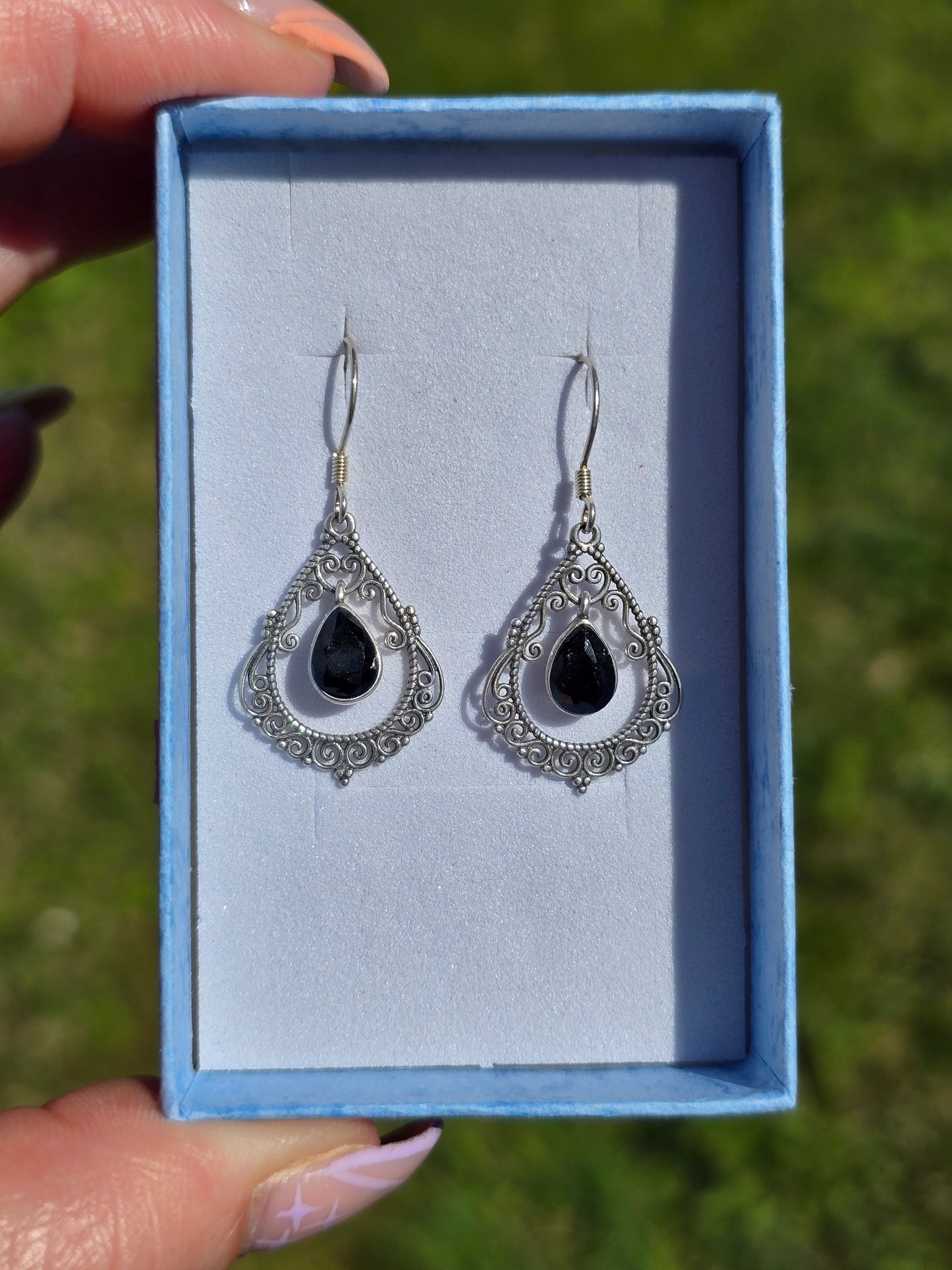 S925 Vintage style dangle earrings