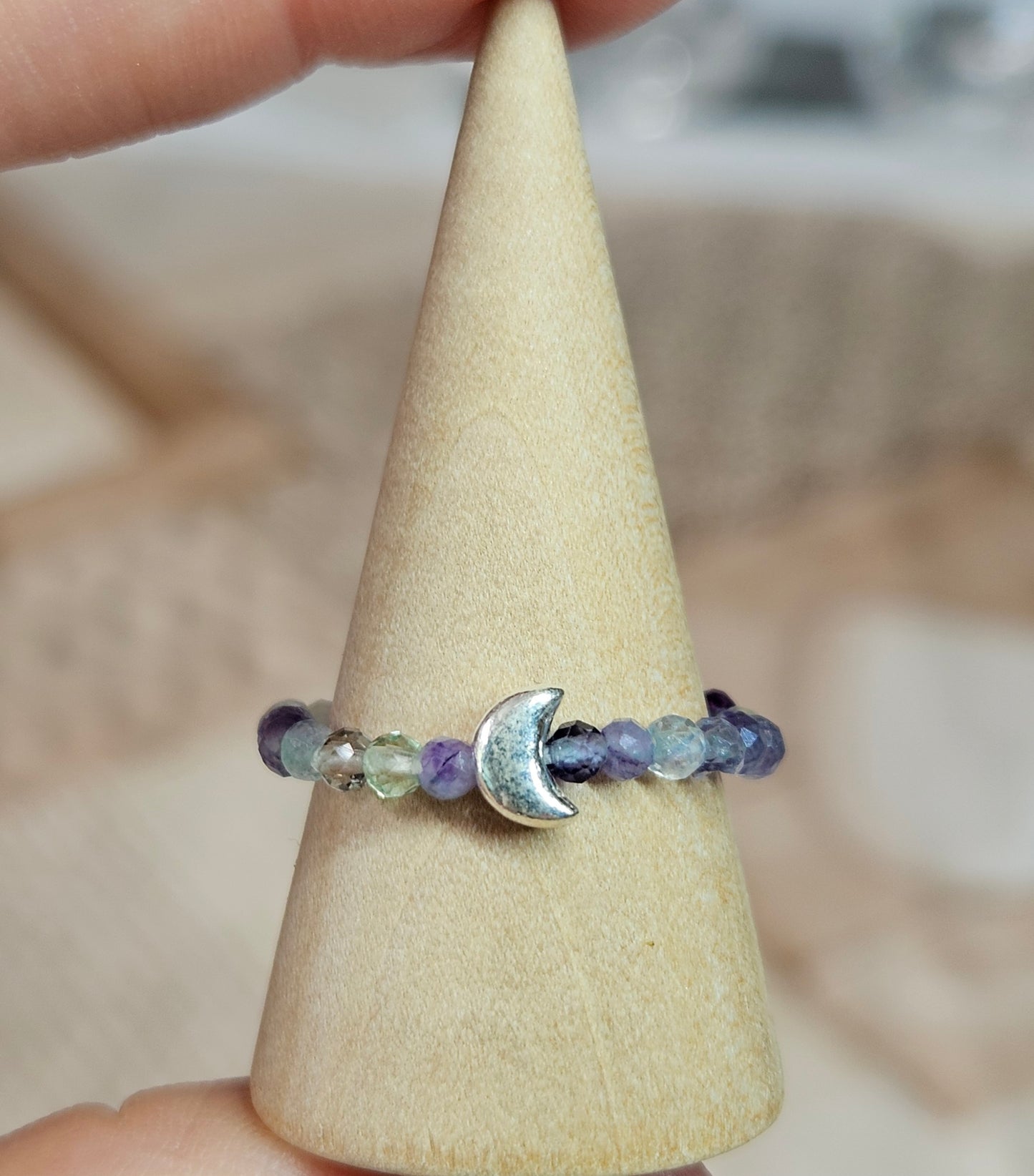 S925 Silver beaded rings