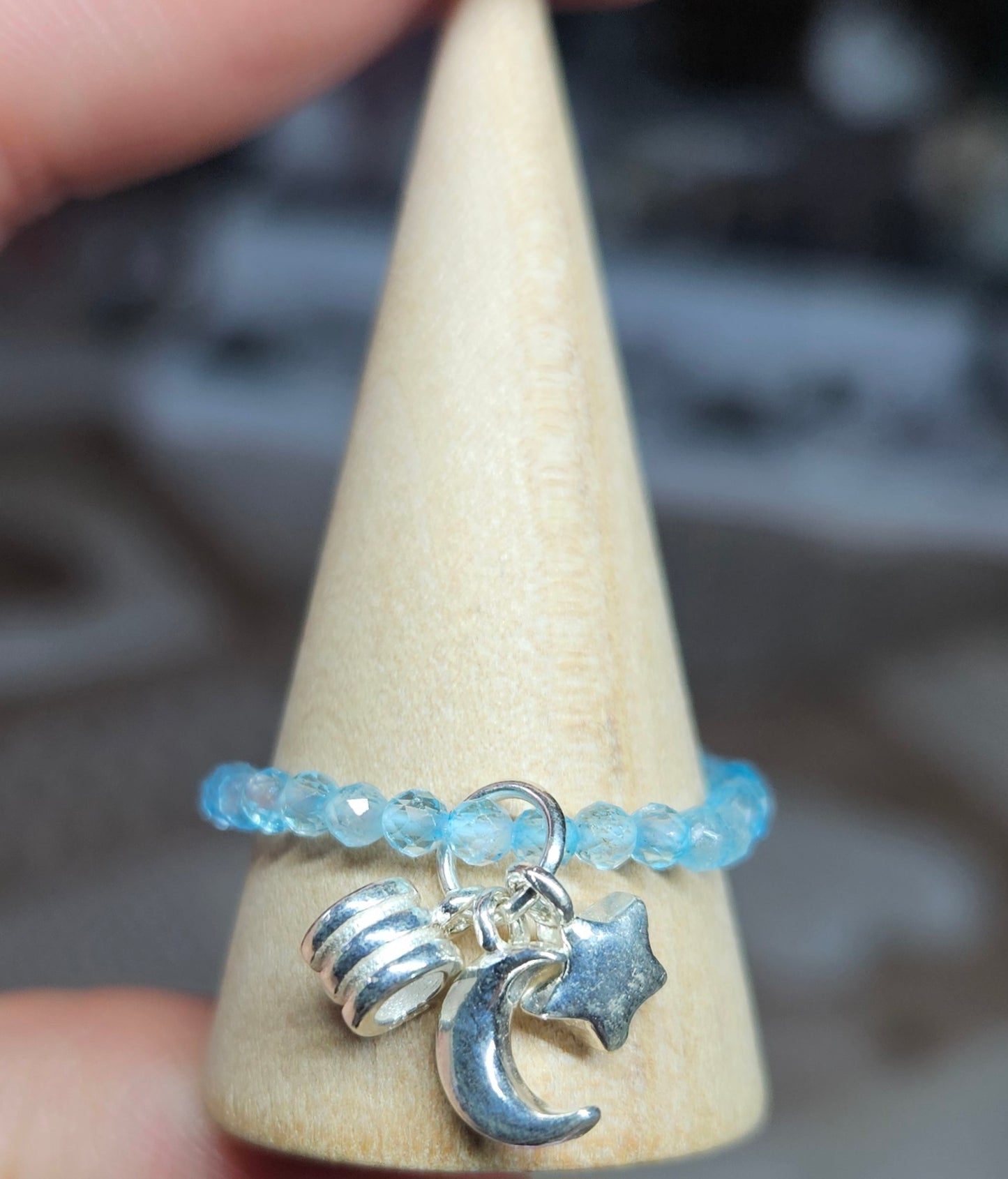 S925 Silver beaded rings