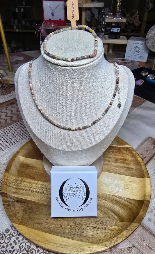 Chokers & Bracelets - Faceted cubes 1.5-2.5mm beads S925