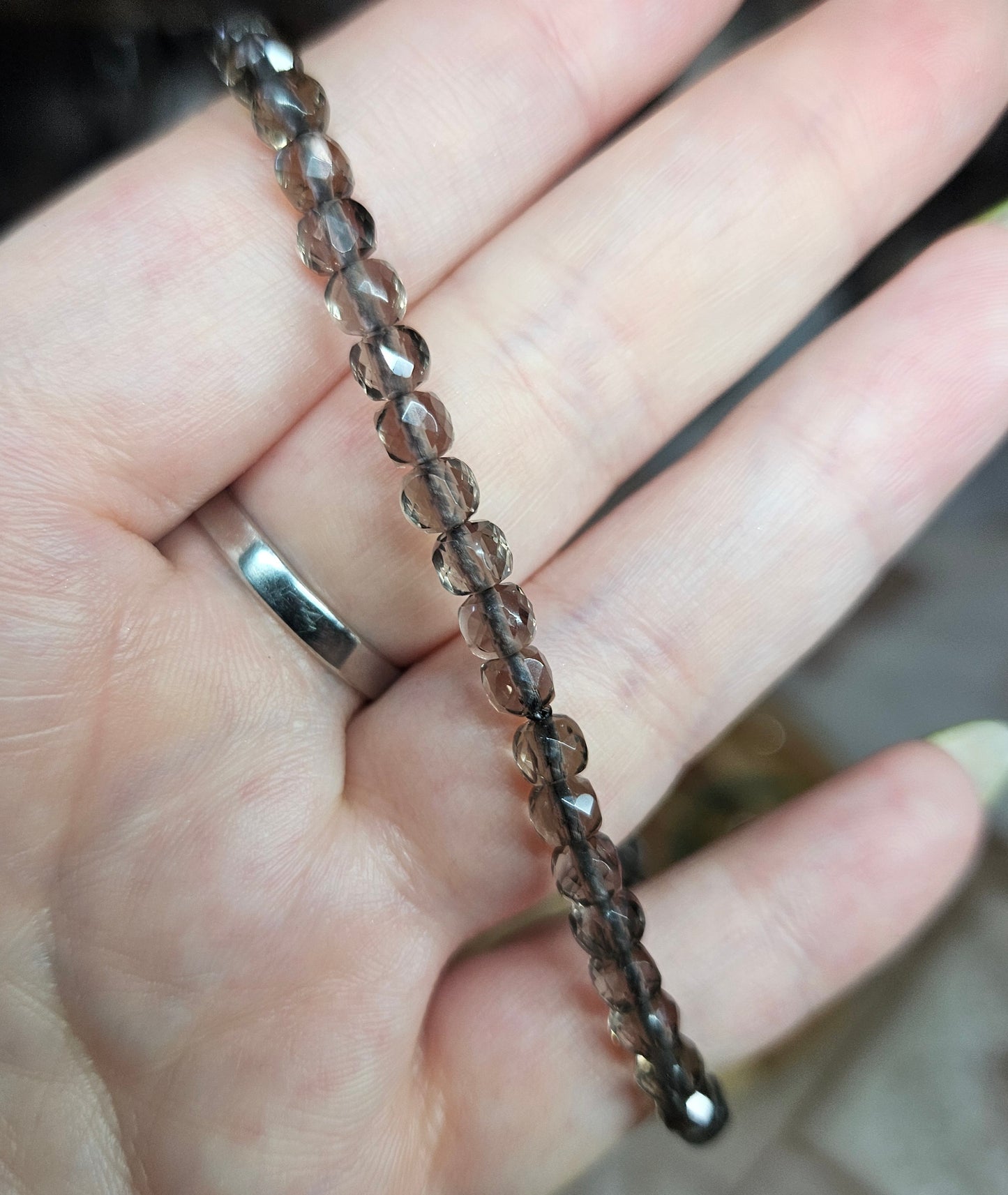 Bracelets - Faceted crystal cube 2-6mm