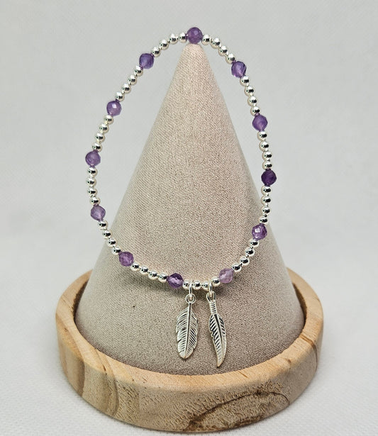 S925 Stretchy bead and crystal bracelets ✨️