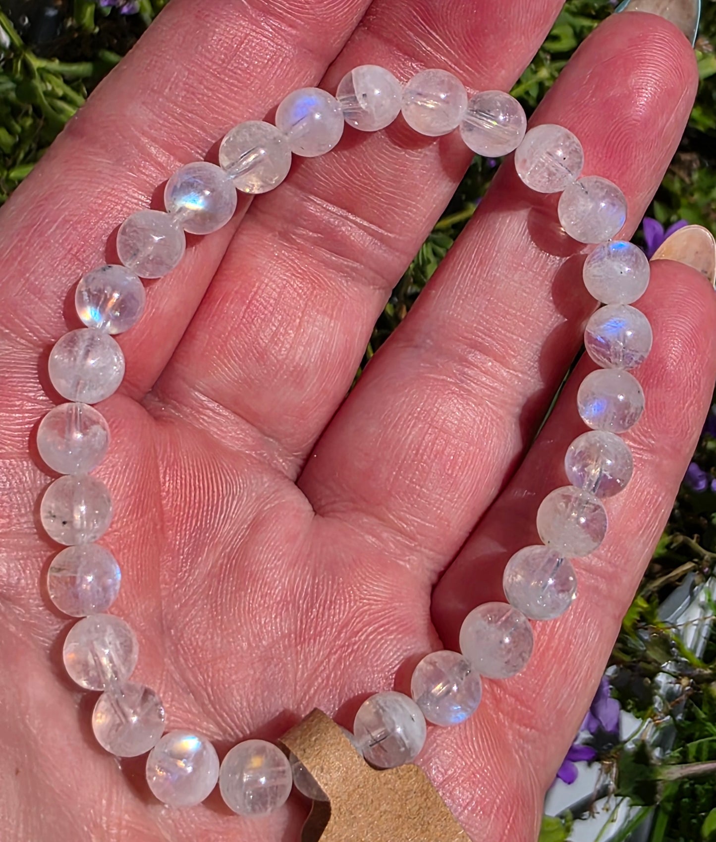 Rainbow Moonstone Rings and bracelets 🤍🌈