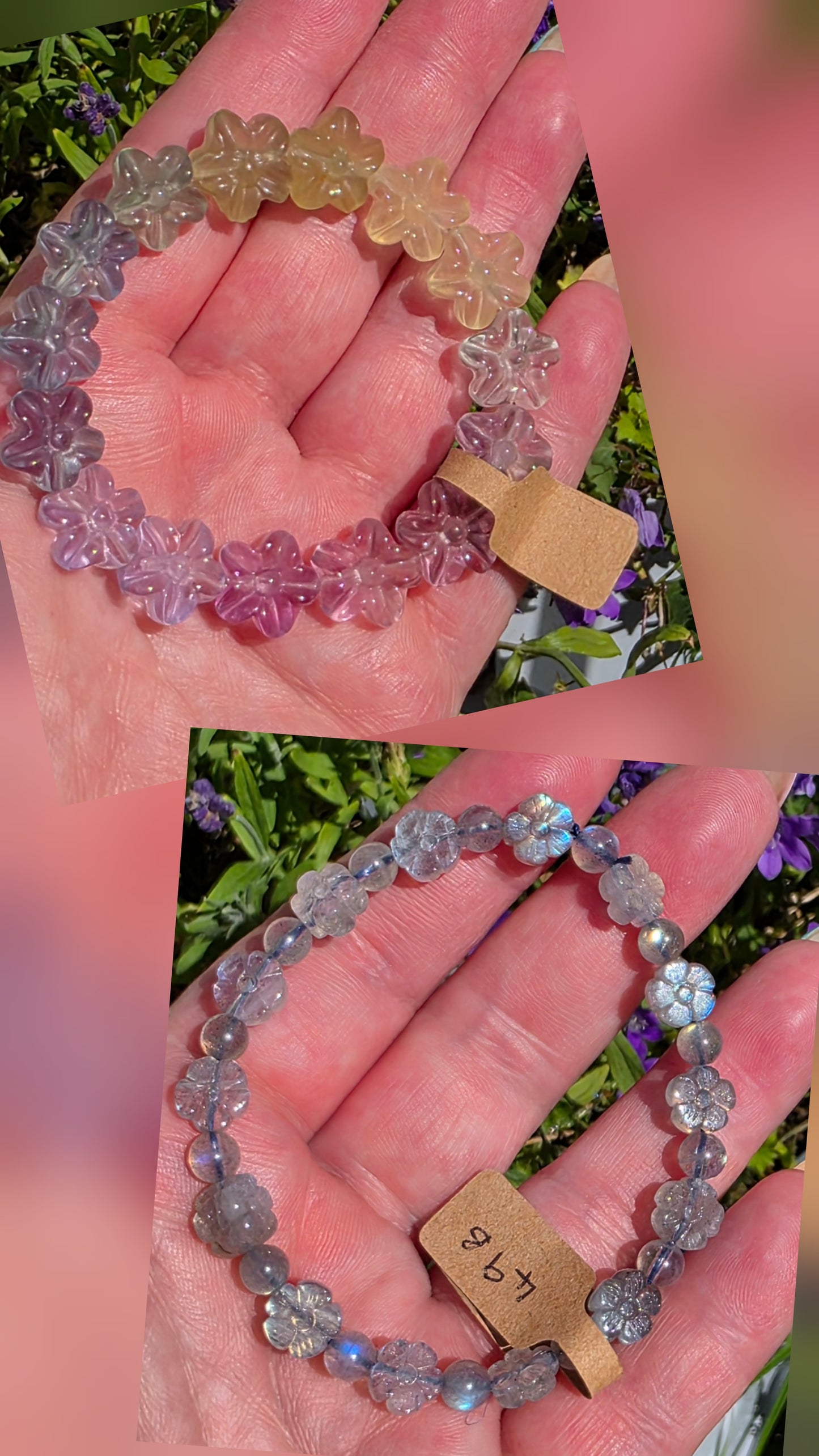 Bracelets - Carved Flowers