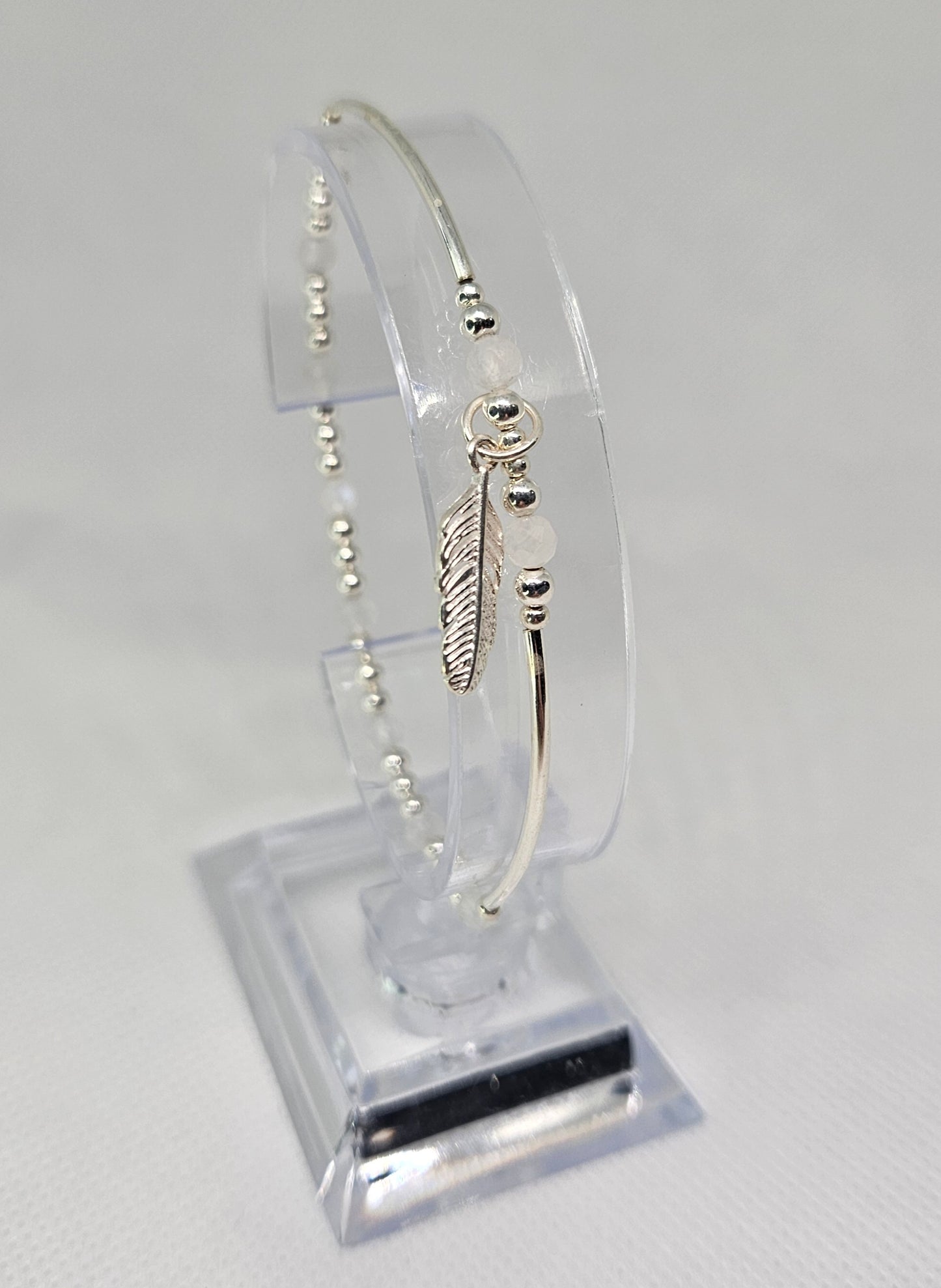 S925 Stretchy bead and crystal bracelets ✨️
