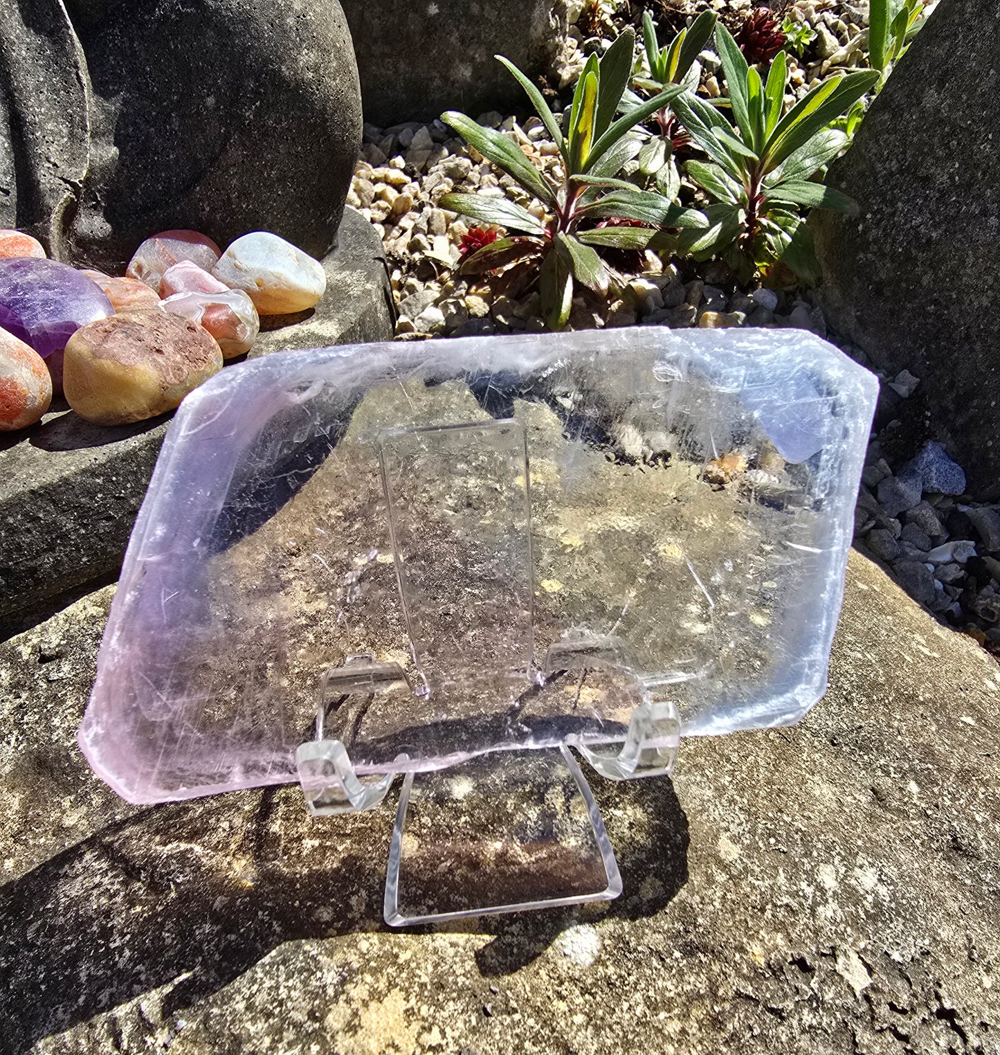 Pink Selenite Slabs