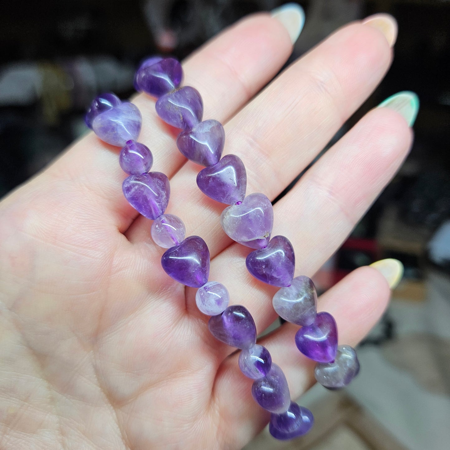 Heart shaped beaded bracelets