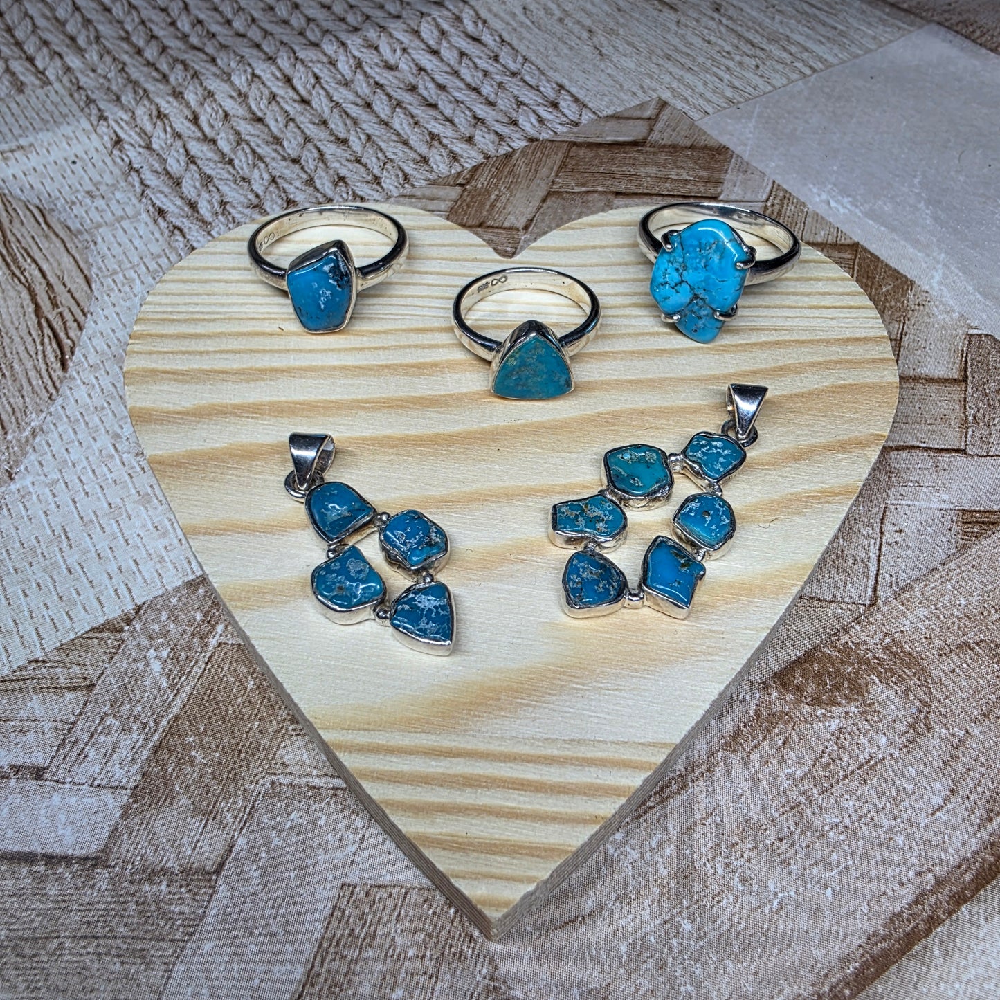 Sleeping Beauty Turquoise S925 Pendants & Rings 🩵✨️