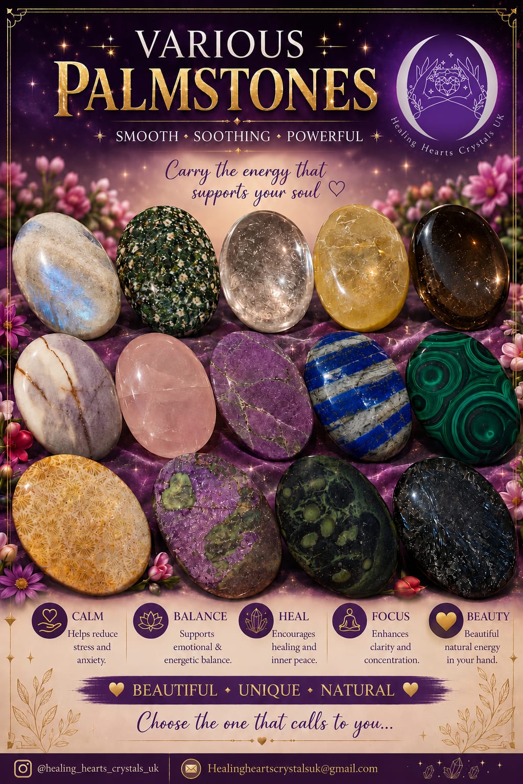 Various Palm Stones ✨️