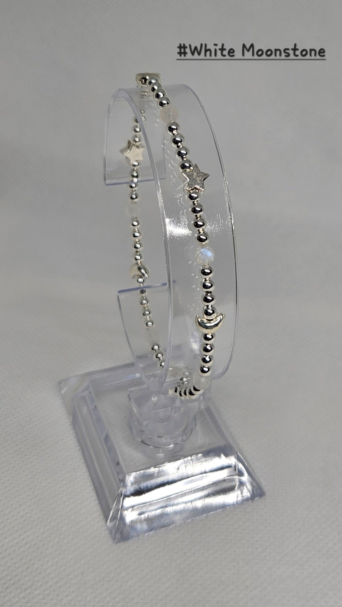 S925 Stretchy bead and crystal bracelets ✨️