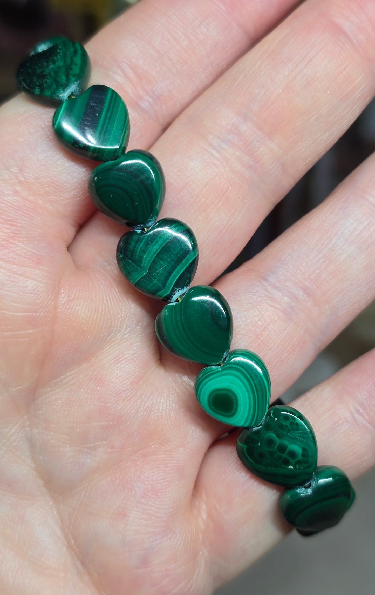 Bracelets -  Heart shaped beaded