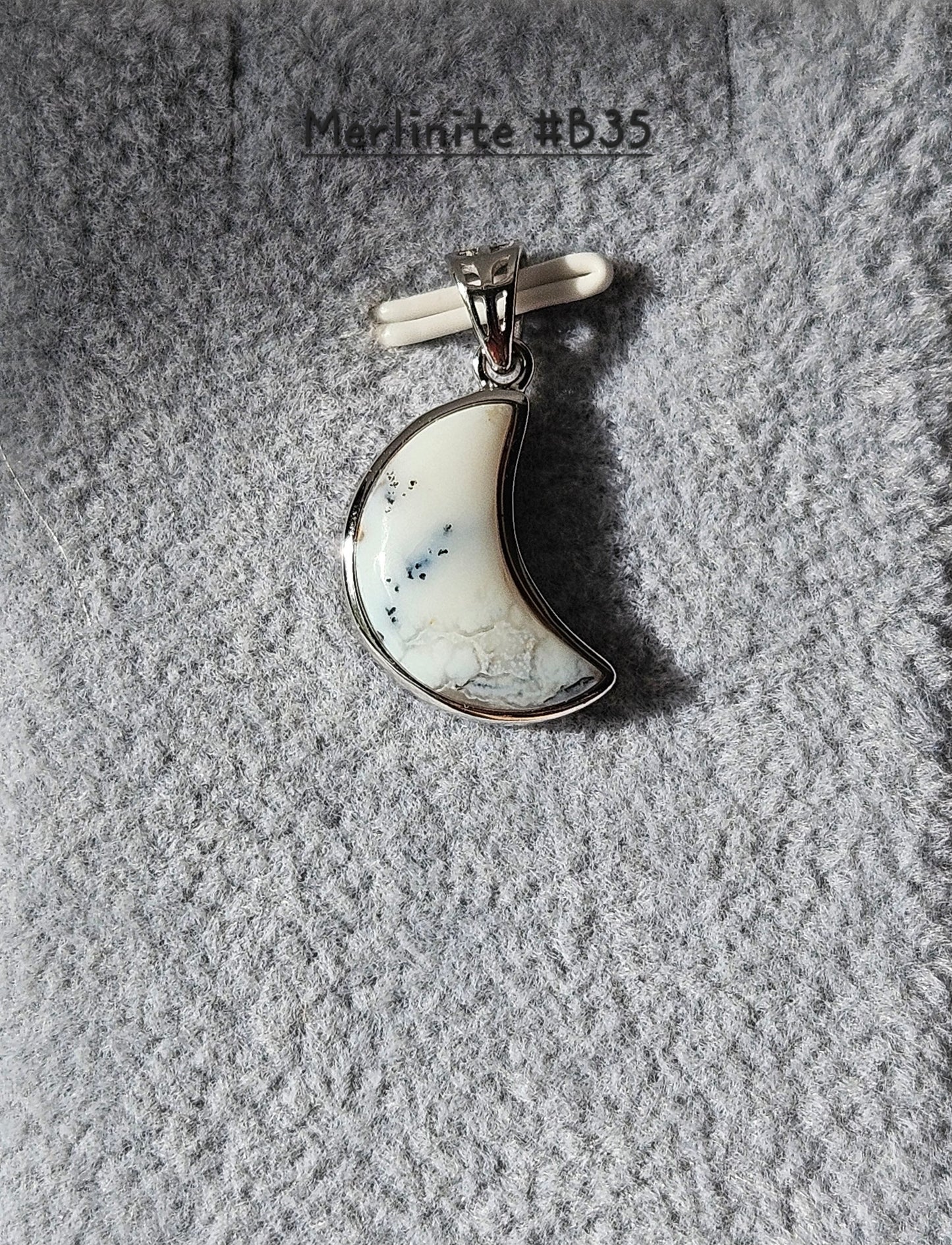 Merlinite/Denditric Opal S925 adjustable rings and Pendants