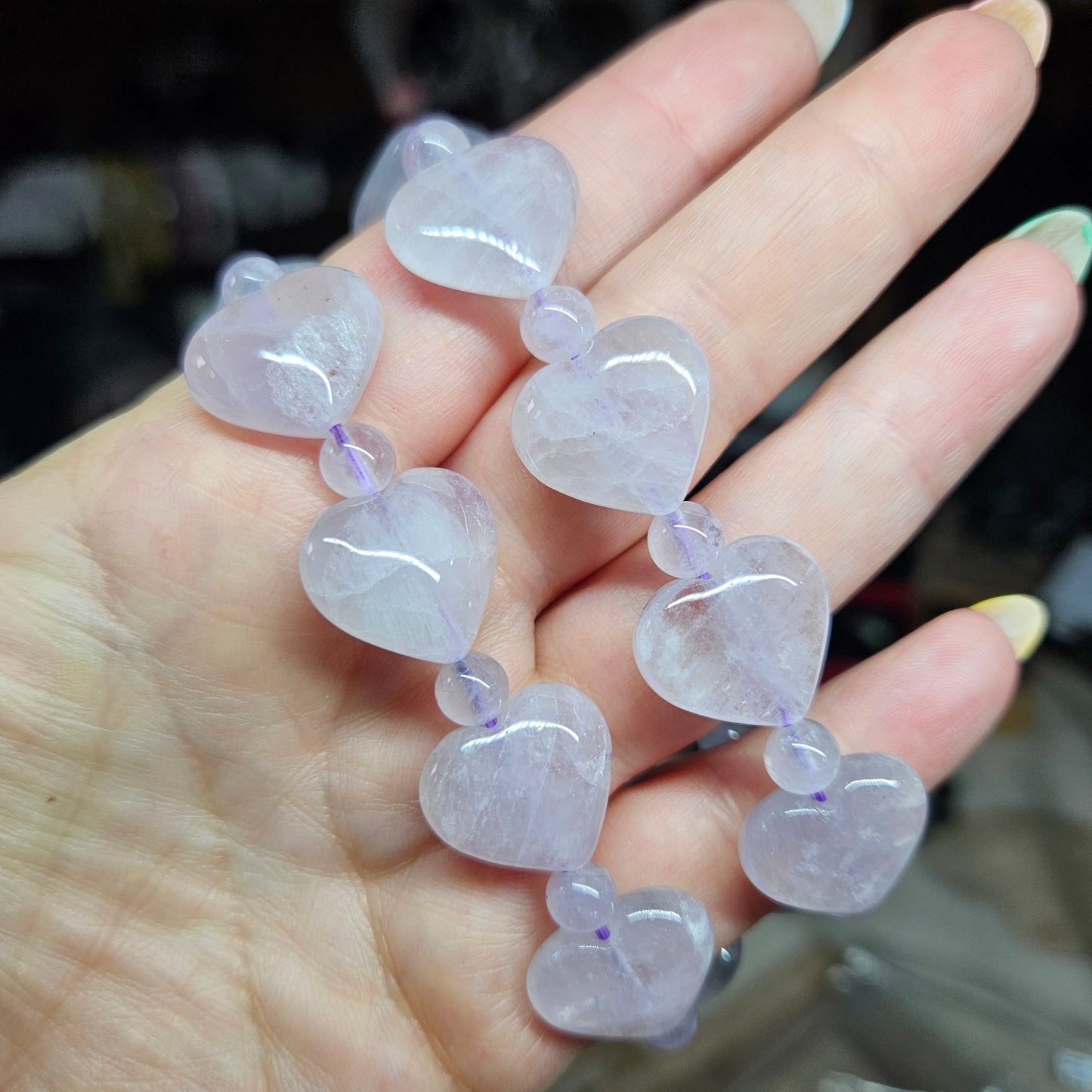 Heart shaped beaded bracelets