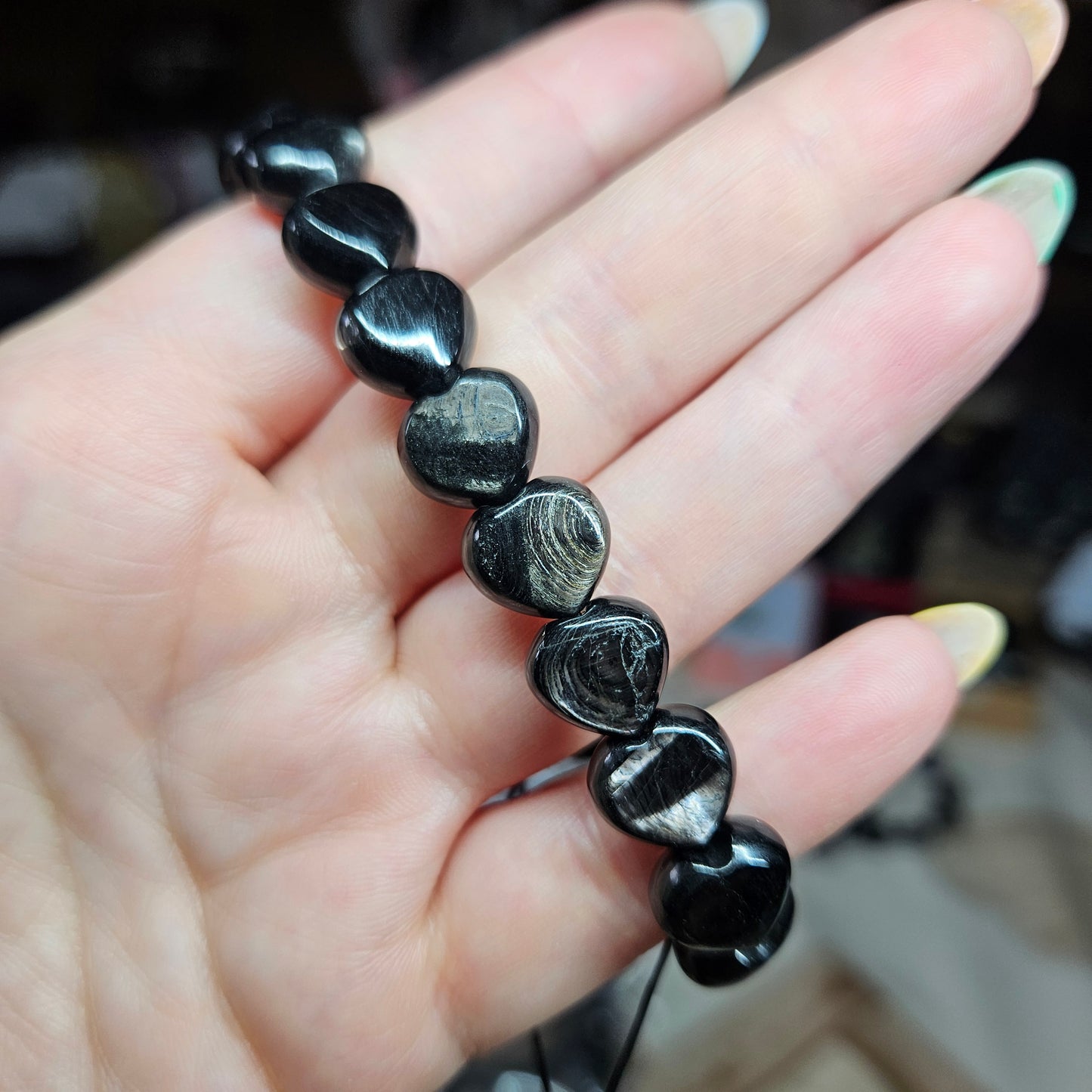 Heart shaped beaded bracelets