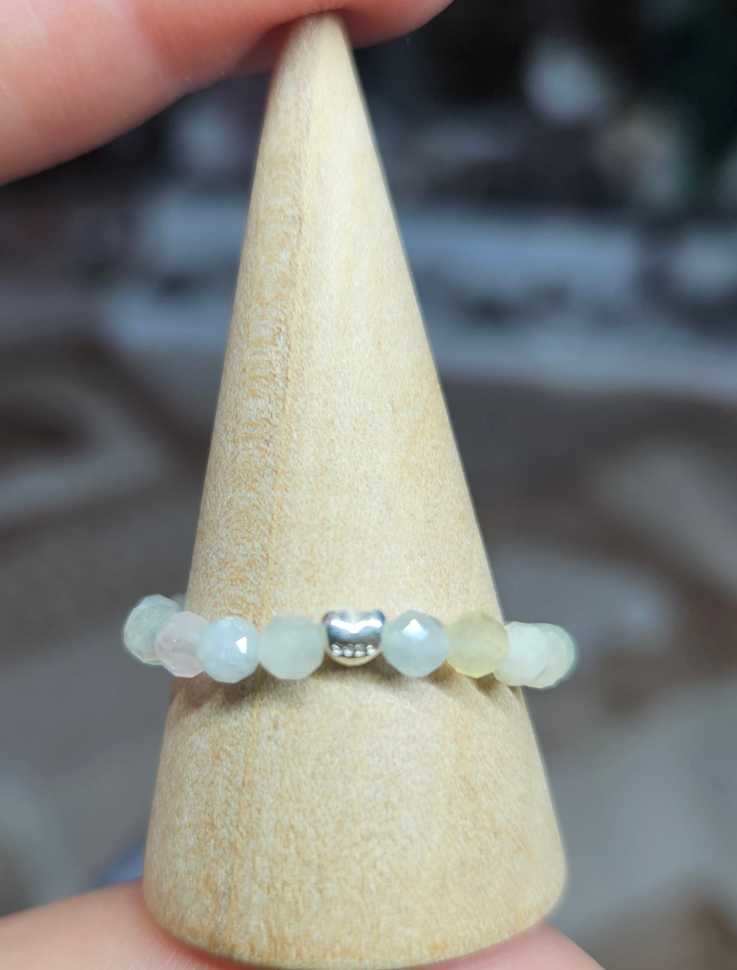 S925 Silver beaded rings