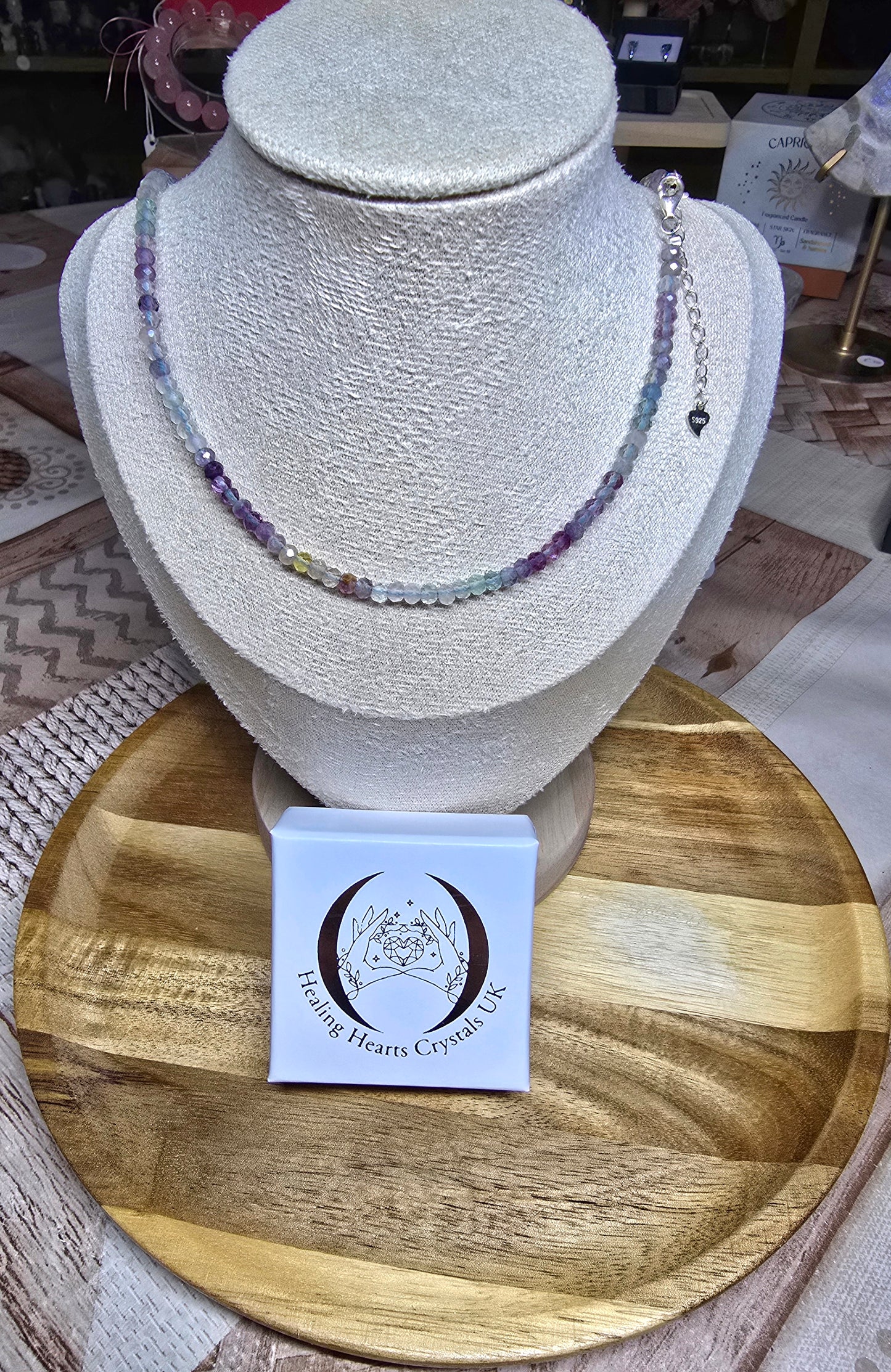 Choker & Bracelets - Faceted Donuts 2.5-4mm beads S925