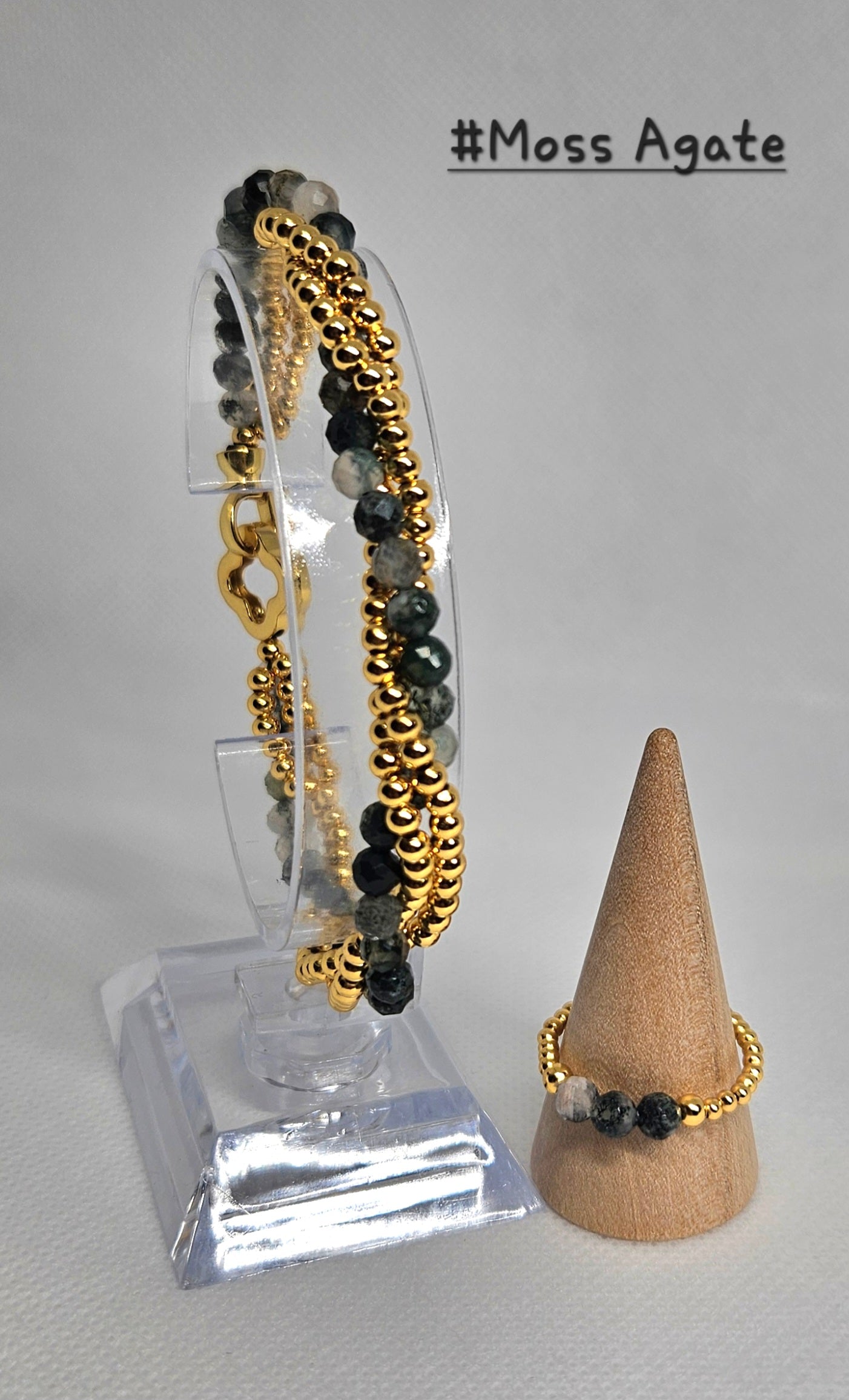 S925 Stretchy bead and crystal bracelets ✨️