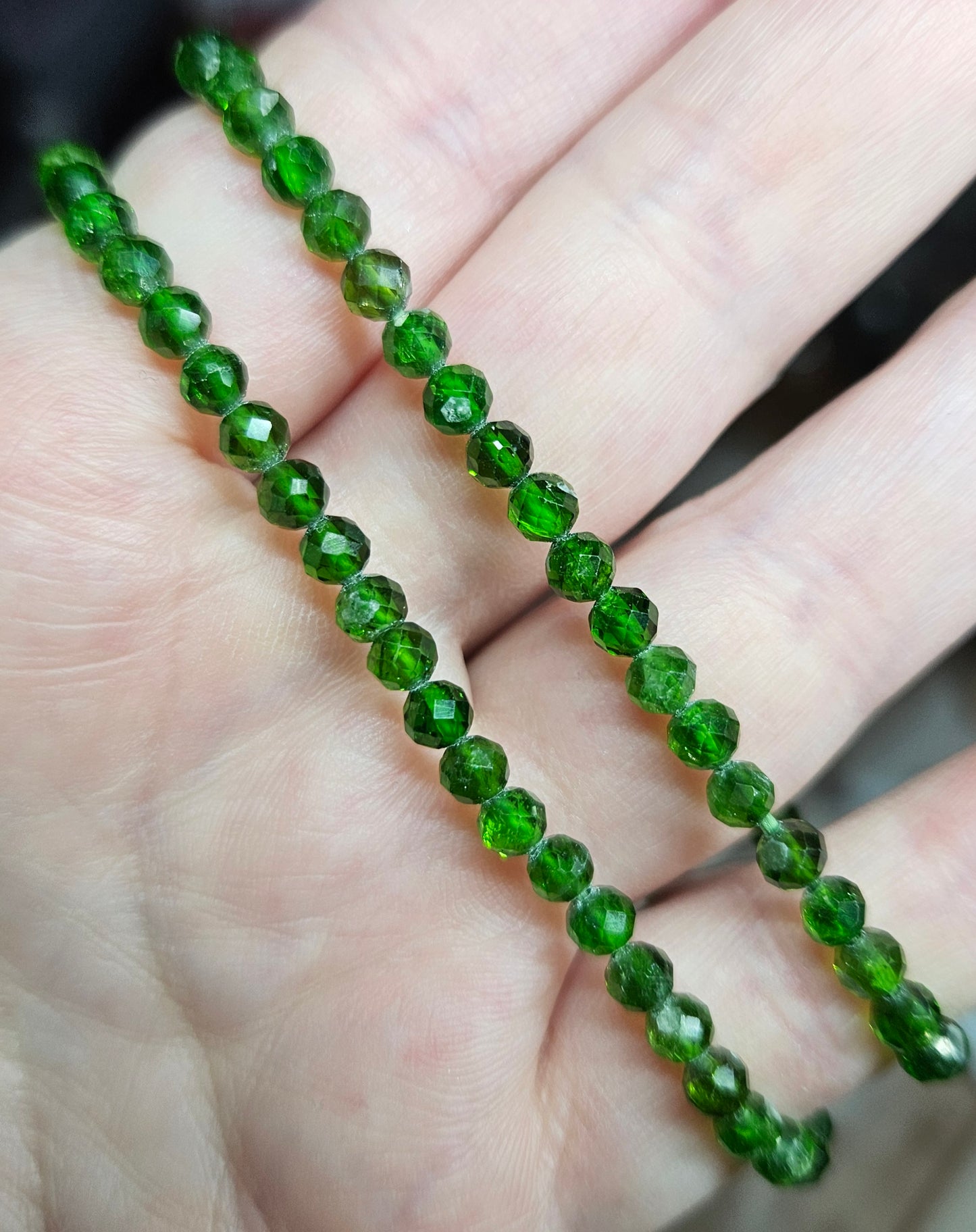 Bracelets - Faceted round crystal 4-5mm
