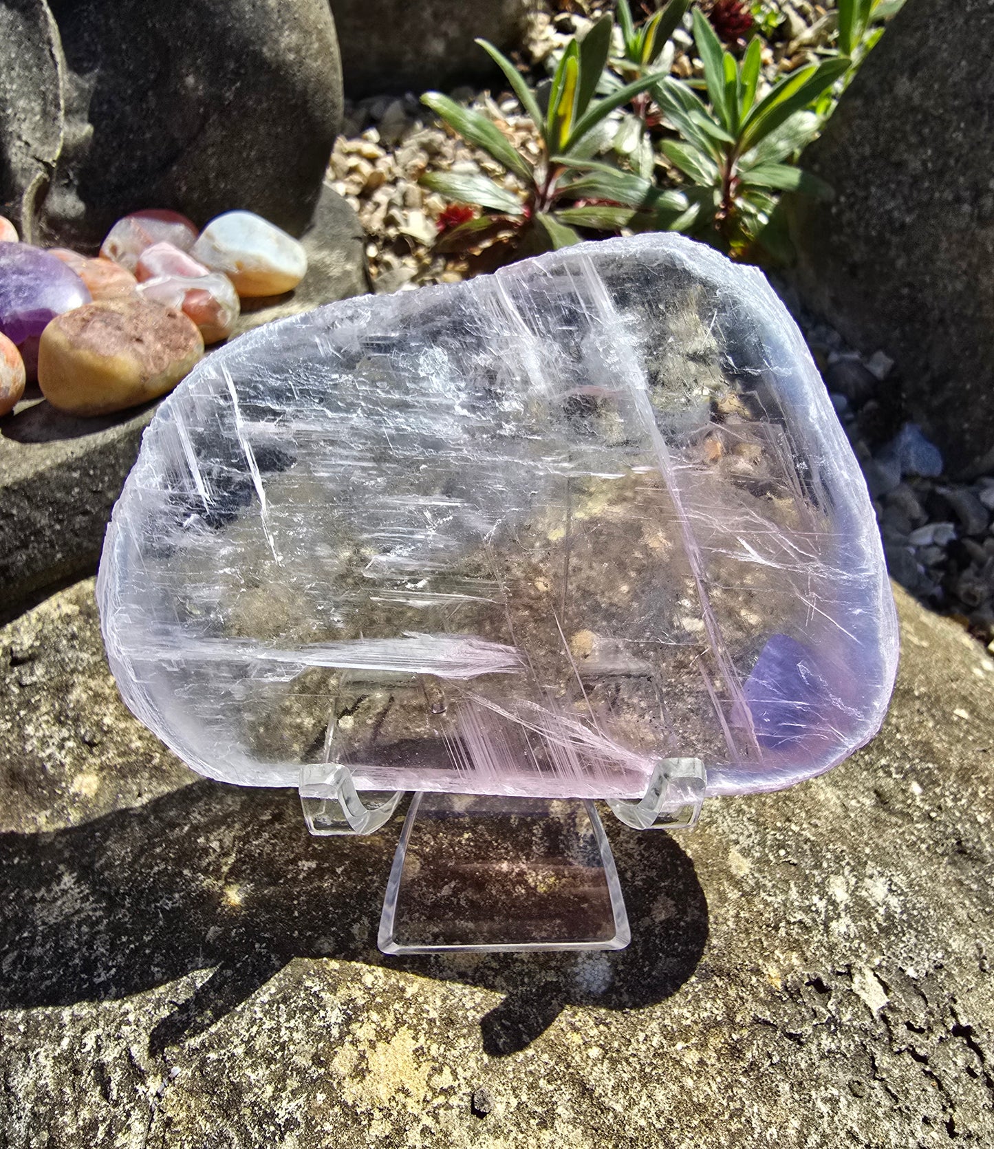 Pink Selenite Slabs