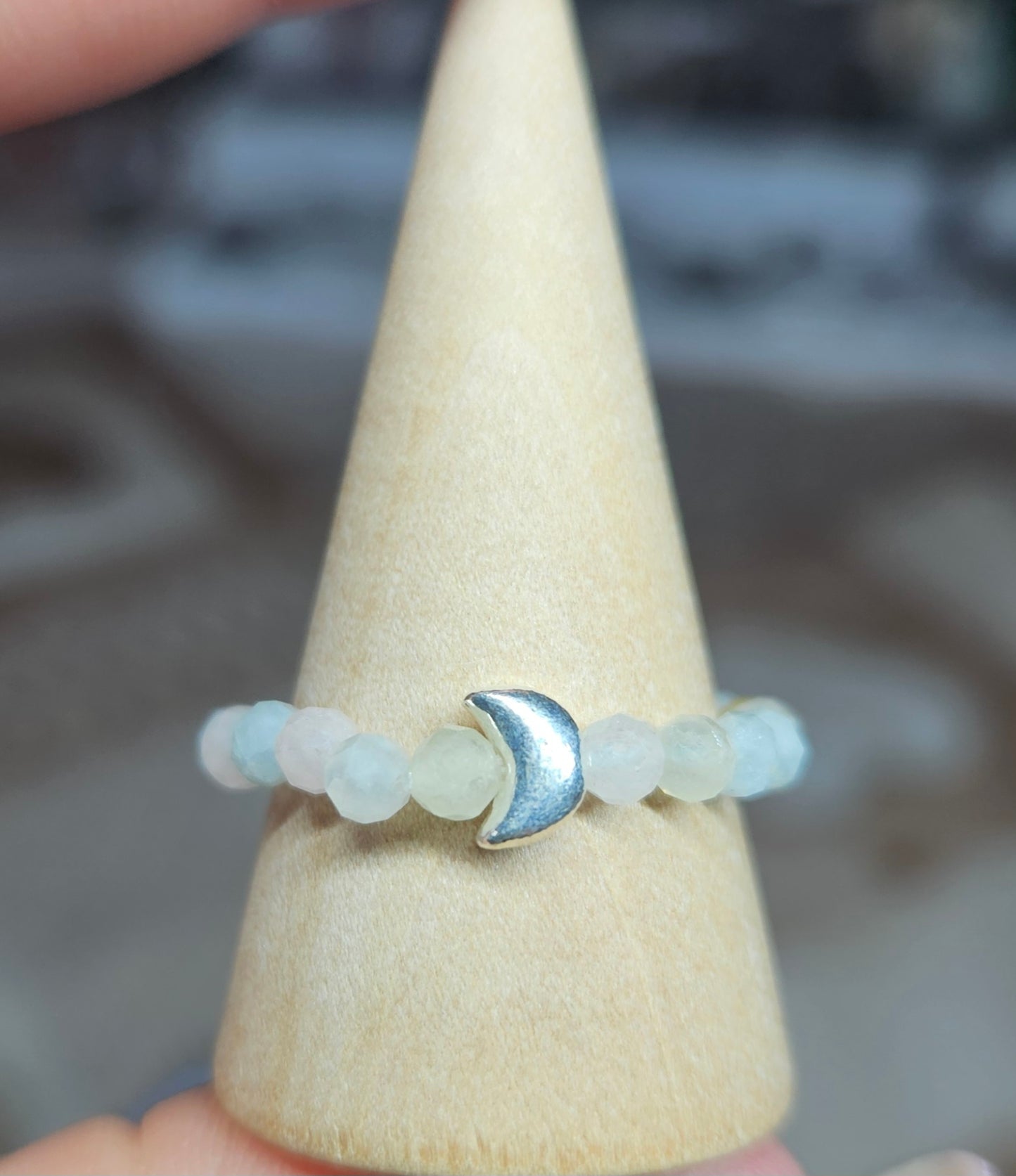 S925 Silver beaded rings