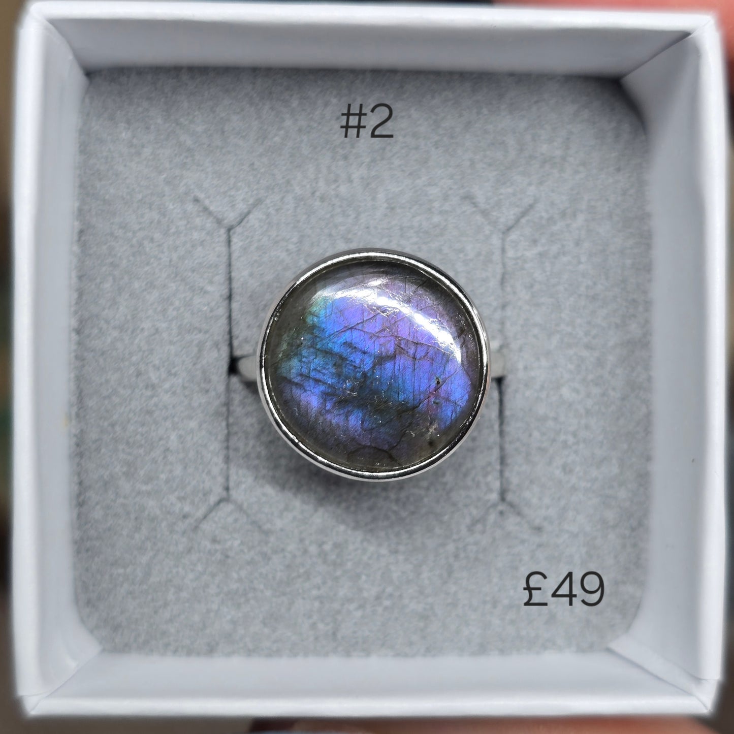 Labradorite adjustable S925 rings  ✨️